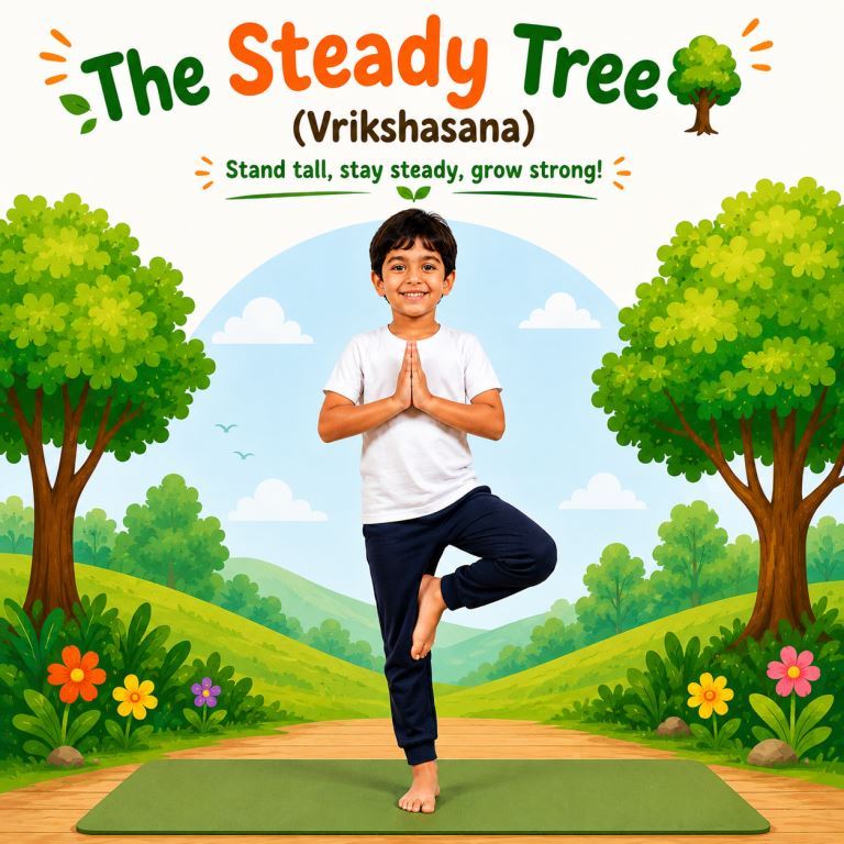 The Steady Tree - Vrikshasana Kids Yoga